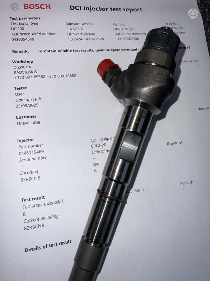 Volkswagen Caddy, 0445110469, injection system