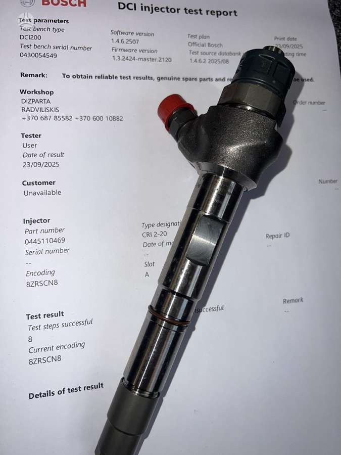 Volkswagen Golf, 0445110469, injection system