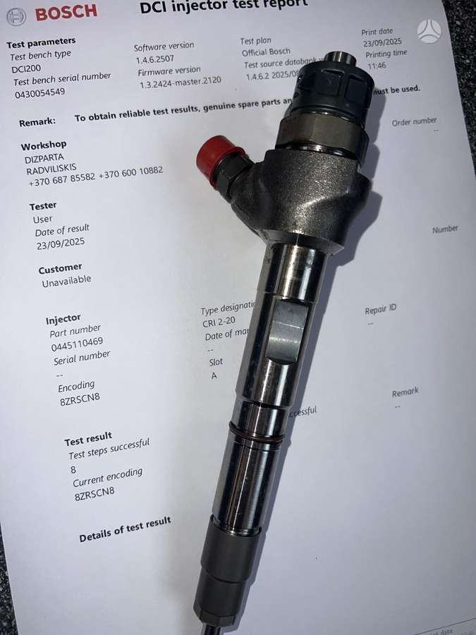 Volkswagen Passat, 0445110469, injection system