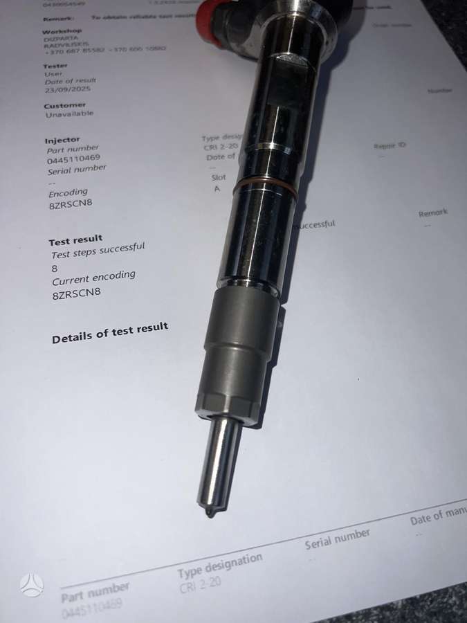 Volkswagen Touran, 0445110469, injection system
