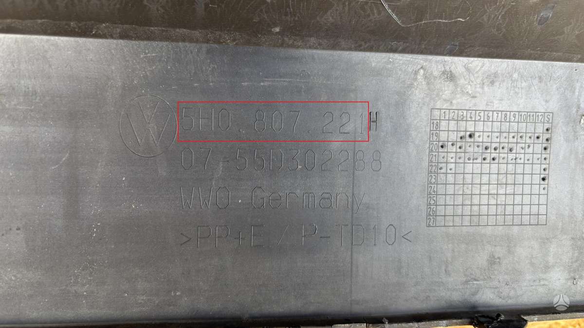 Volkswagen Golf, 5H0807221, Cen28685