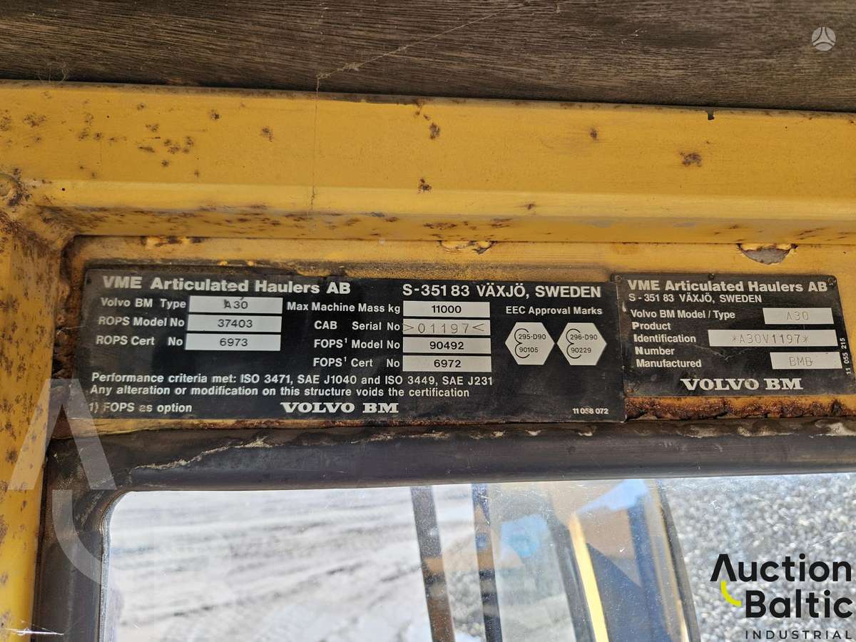 Volvo BM A30, самосвалы