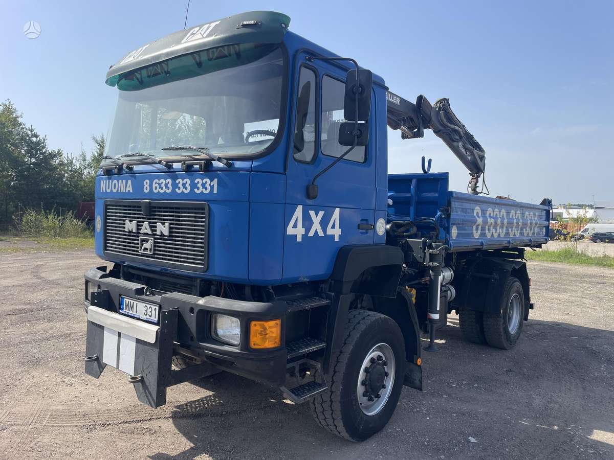 MAN 19.322, dumpers with crane