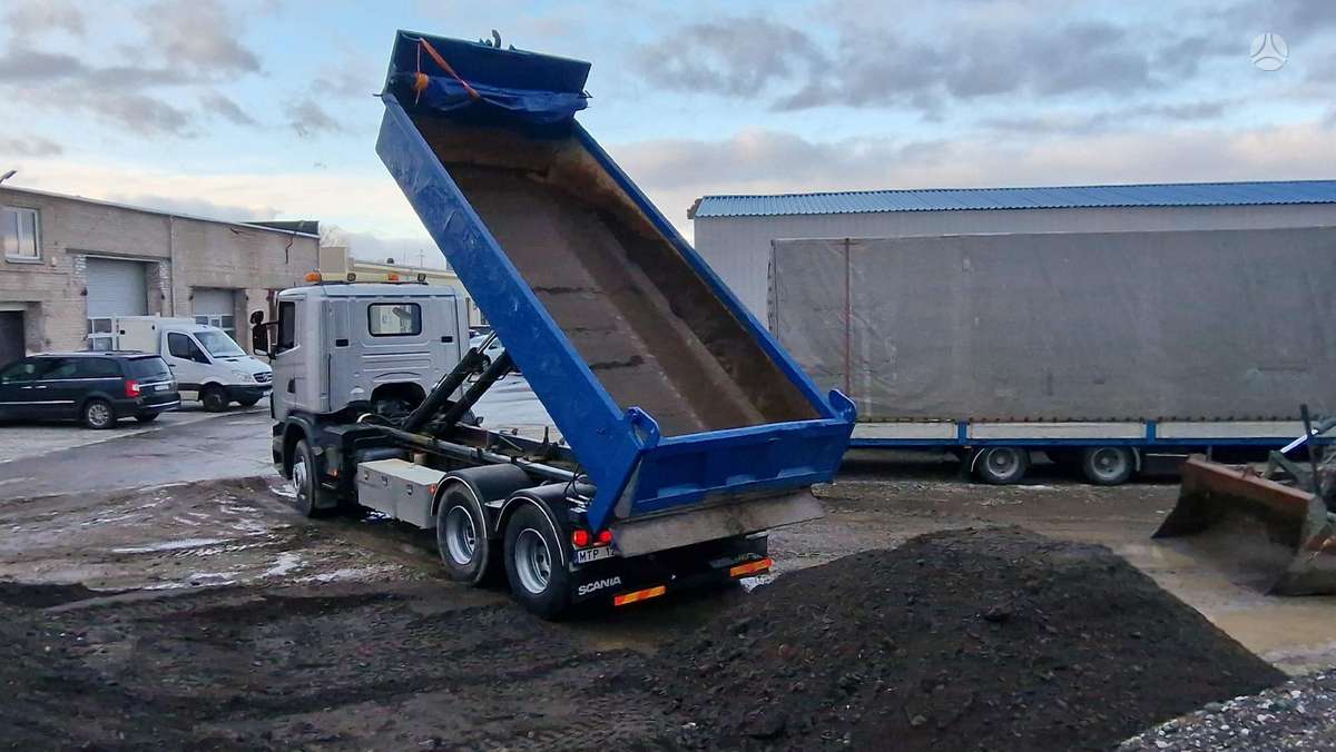 Scania G480 6X2, самосвалы с прицепoм
