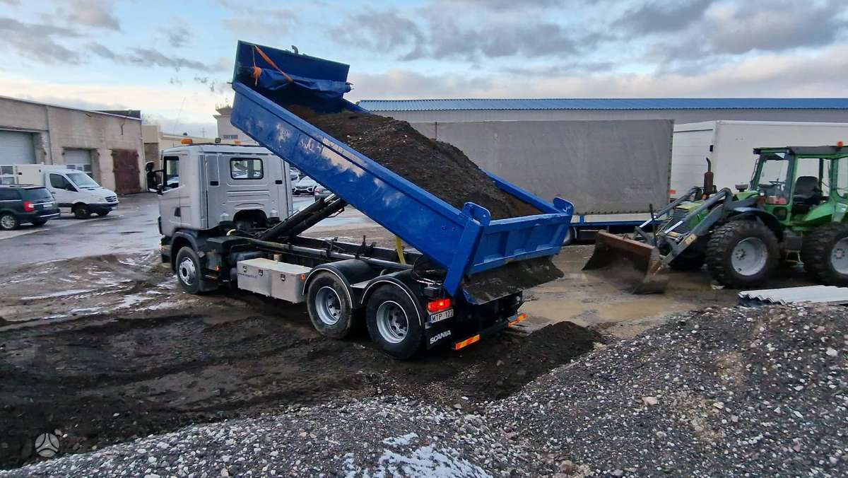 Scania G480 6X2, самосвалы с прицепoм