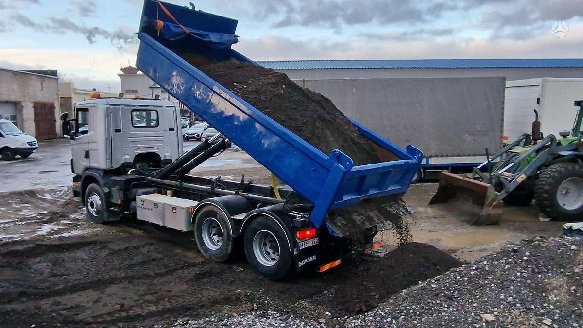 Scania G480 6X2, самосвалы с прицепoм