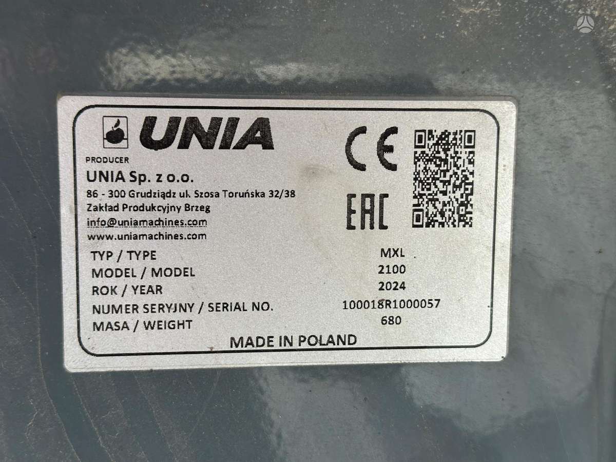 Unia MXL 2100, разбрасыватели