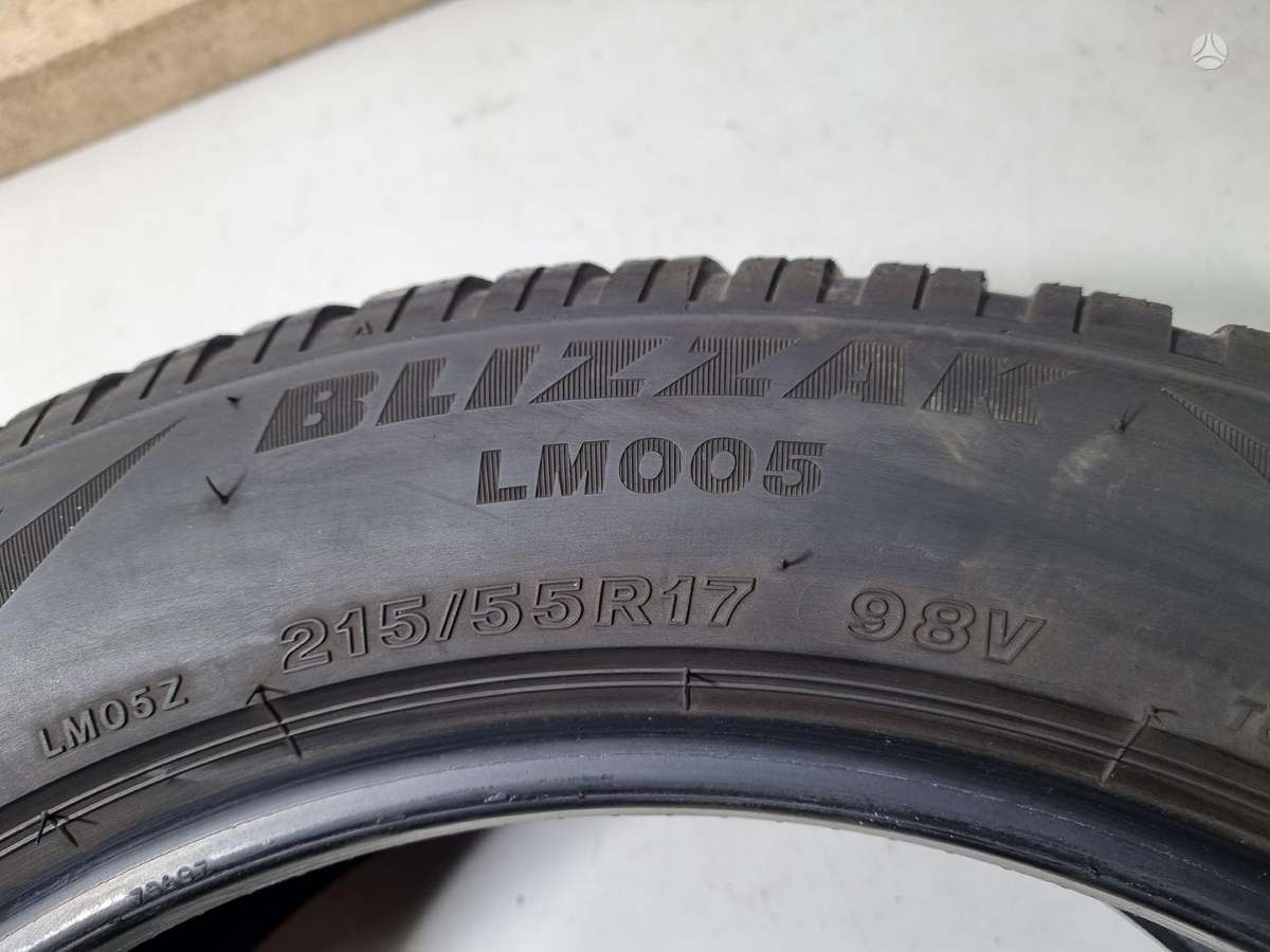 Bridgestone 6mm, ziemas 215/55 R17