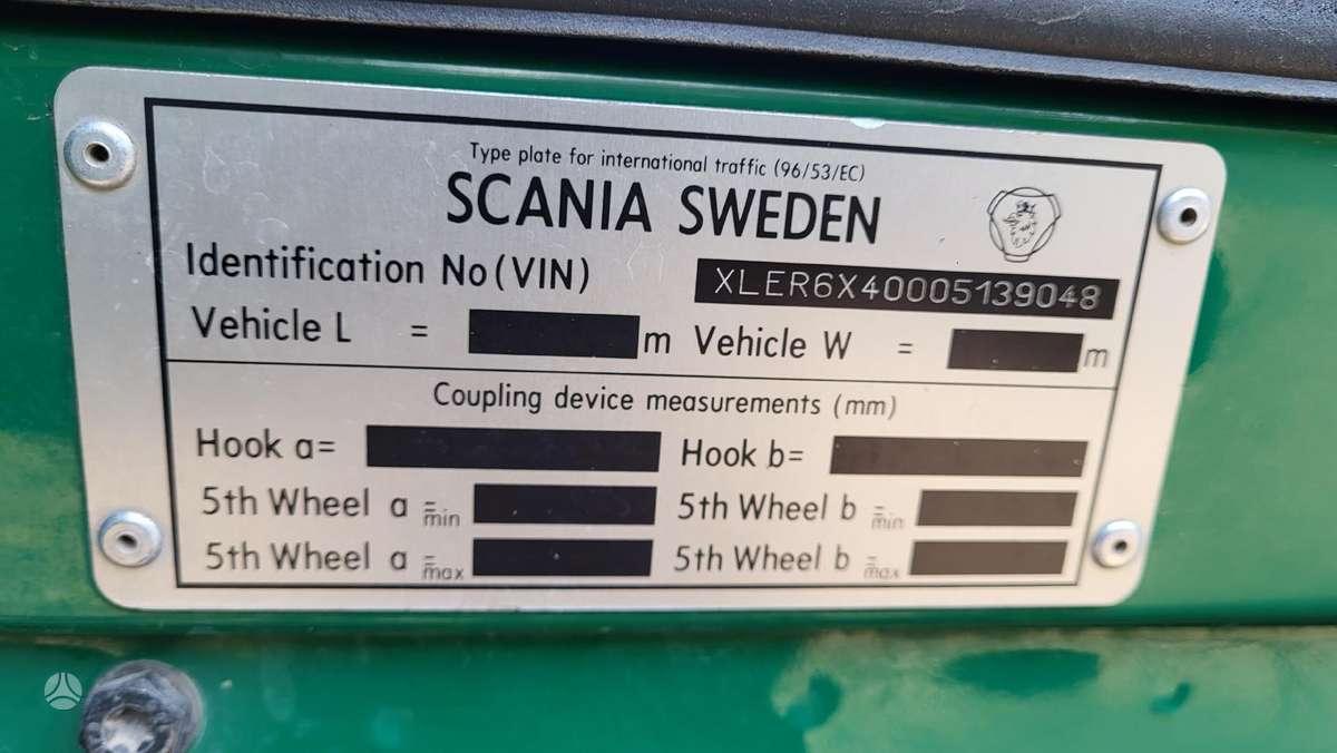 Scania R470 6X4, шасси