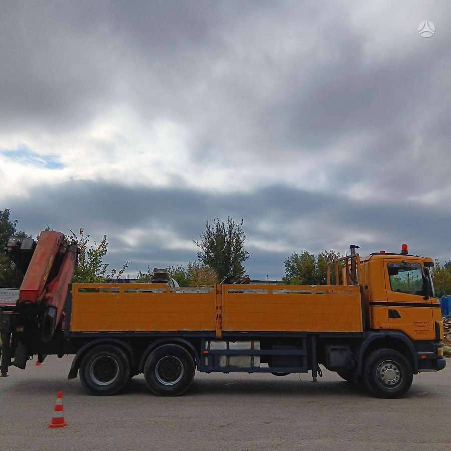 Scania 124C, с краном