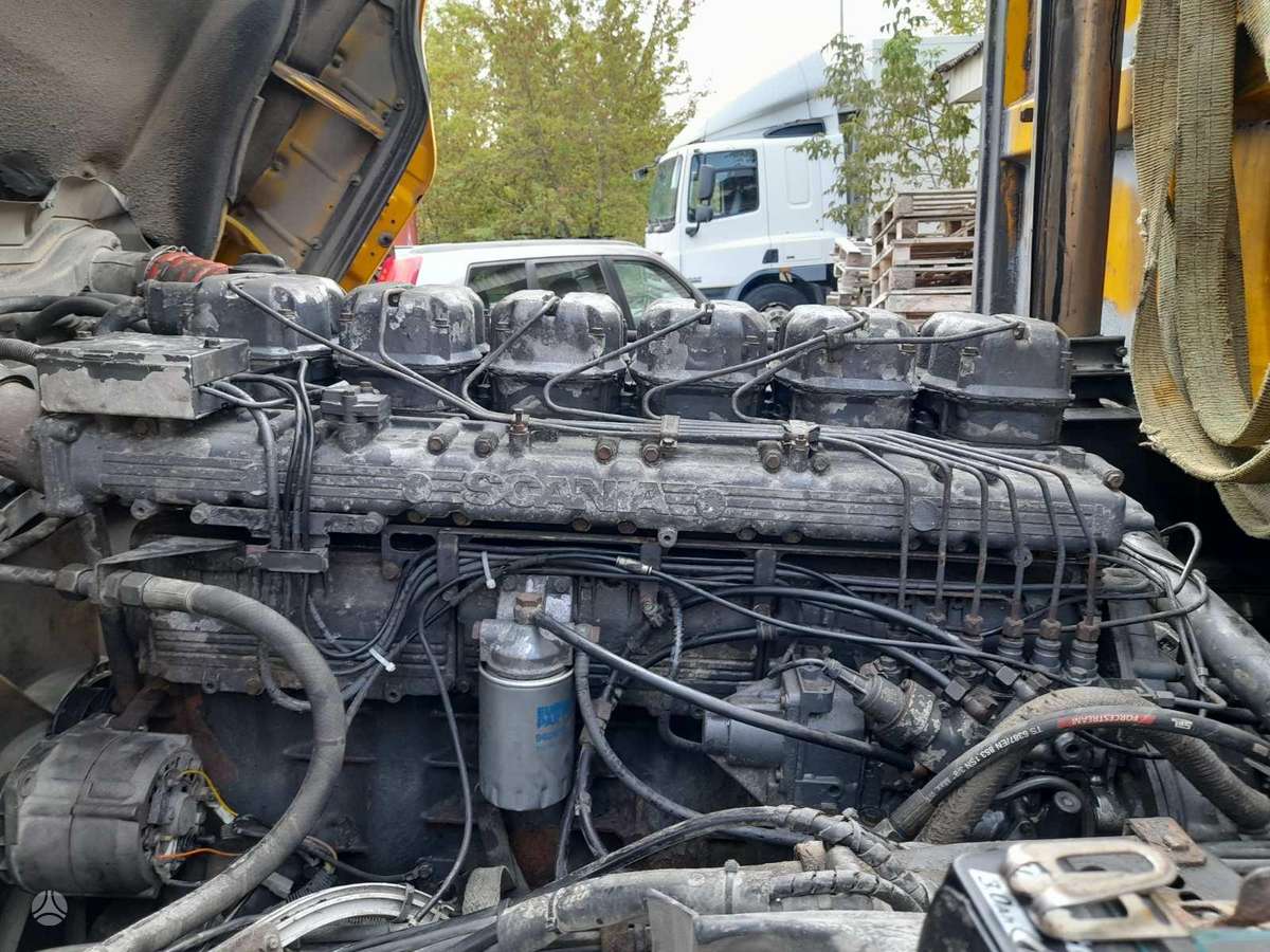 Scania 124C, с краном