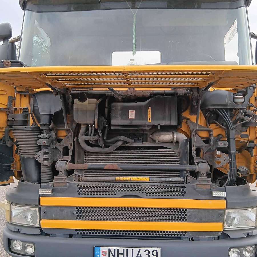Scania 124C, с краном