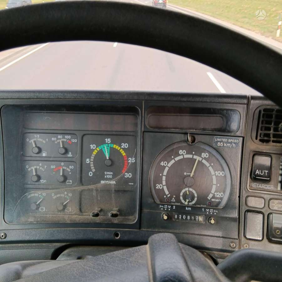 Scania 124C, с краном