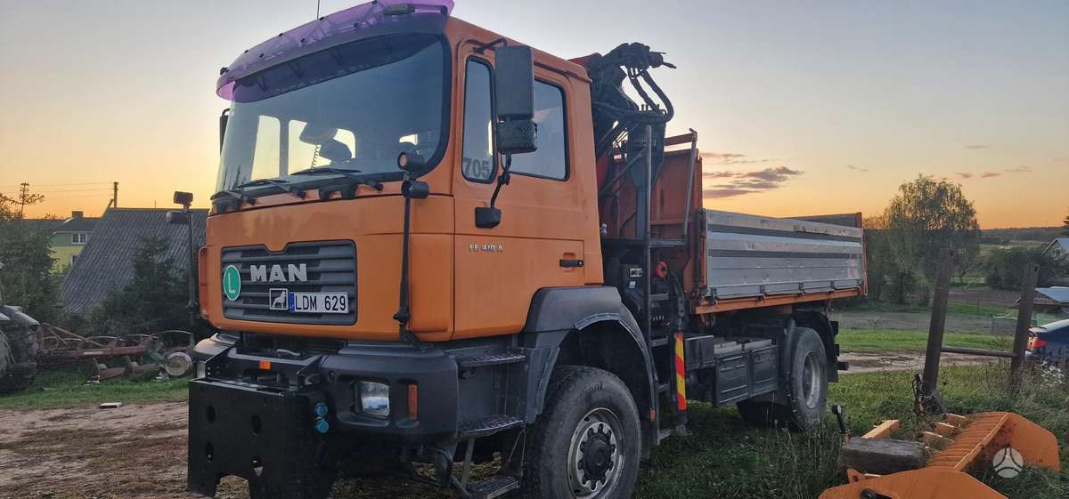 MAN 19.414, dumpers with crane