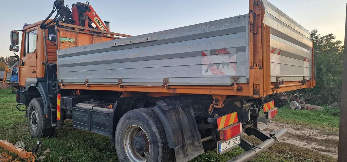MAN 19.414, dumpers with crane