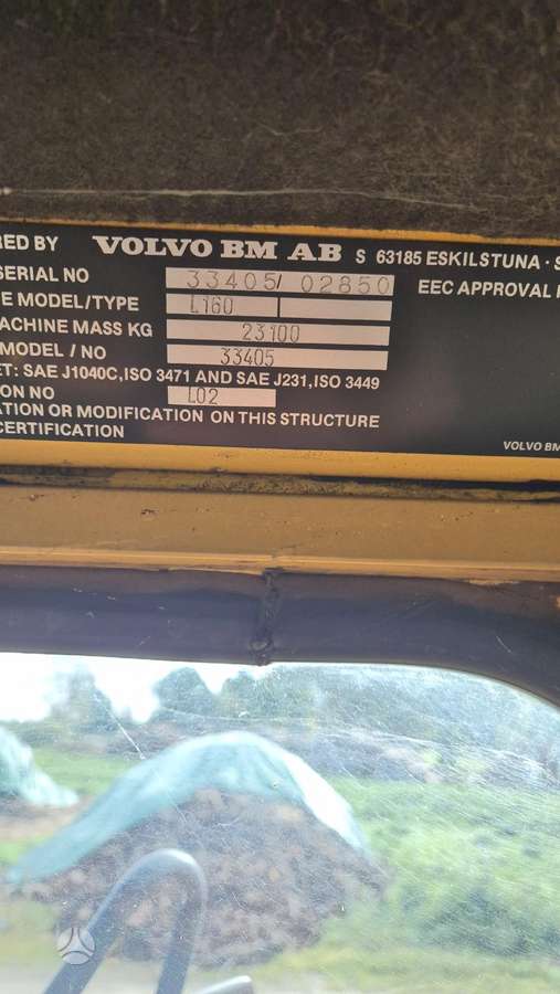 Volvo L160, medvežės