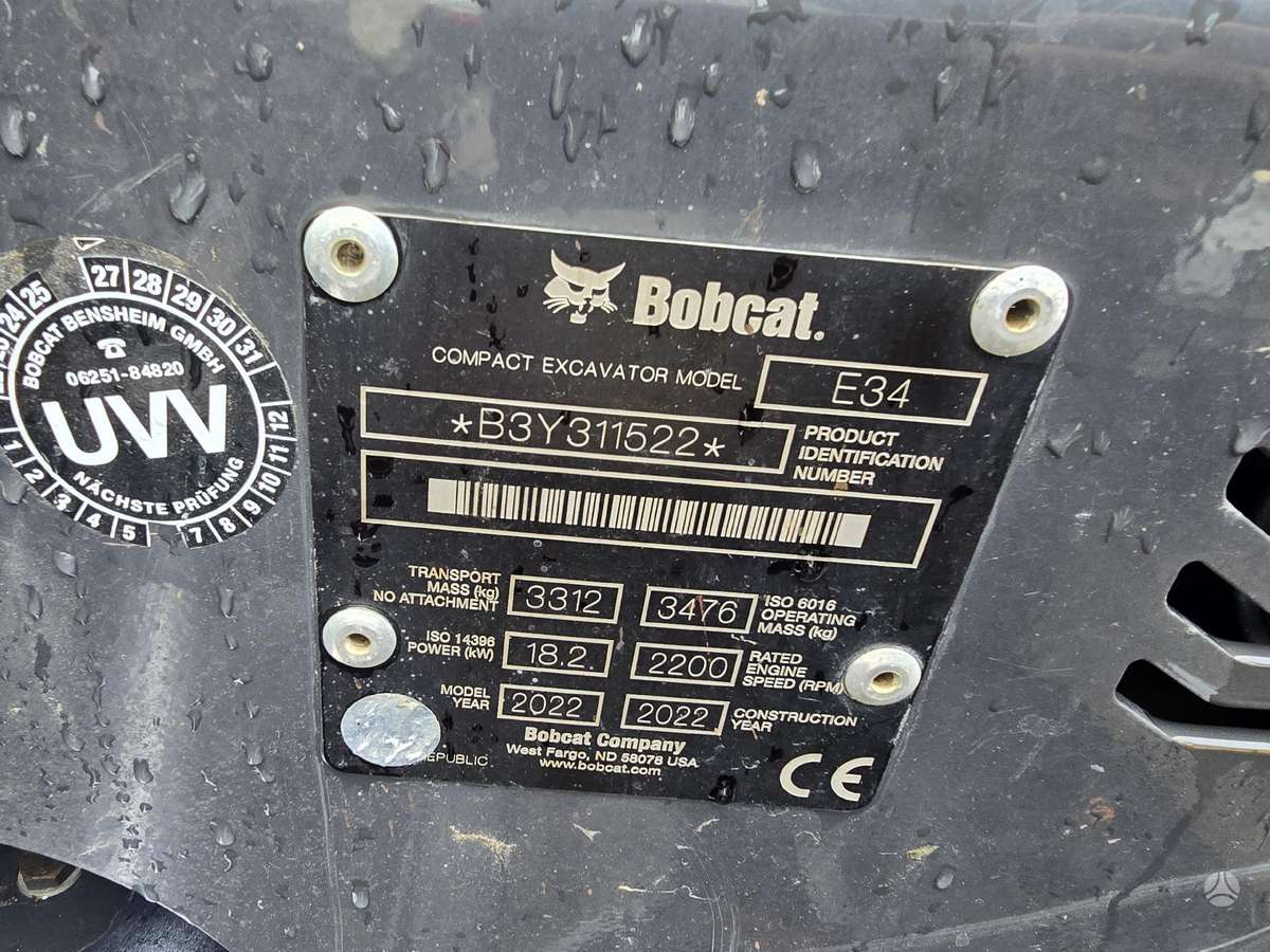 Bobcat E 34, мини-экскаваторы