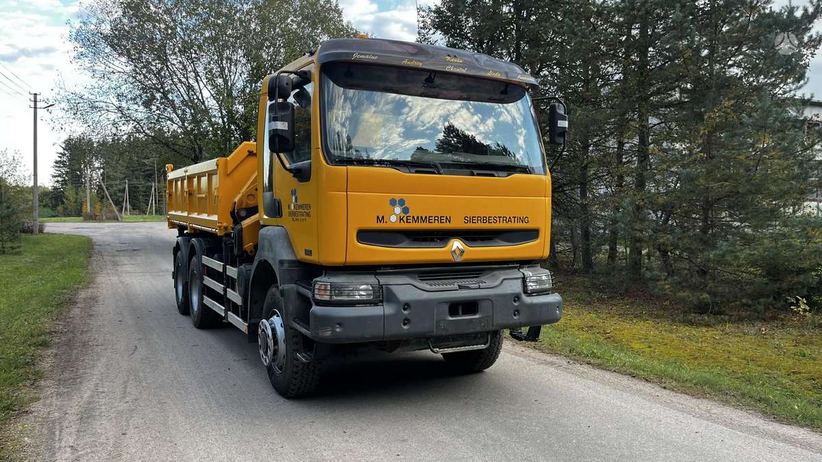 Renault Kerax, dumpers with crane