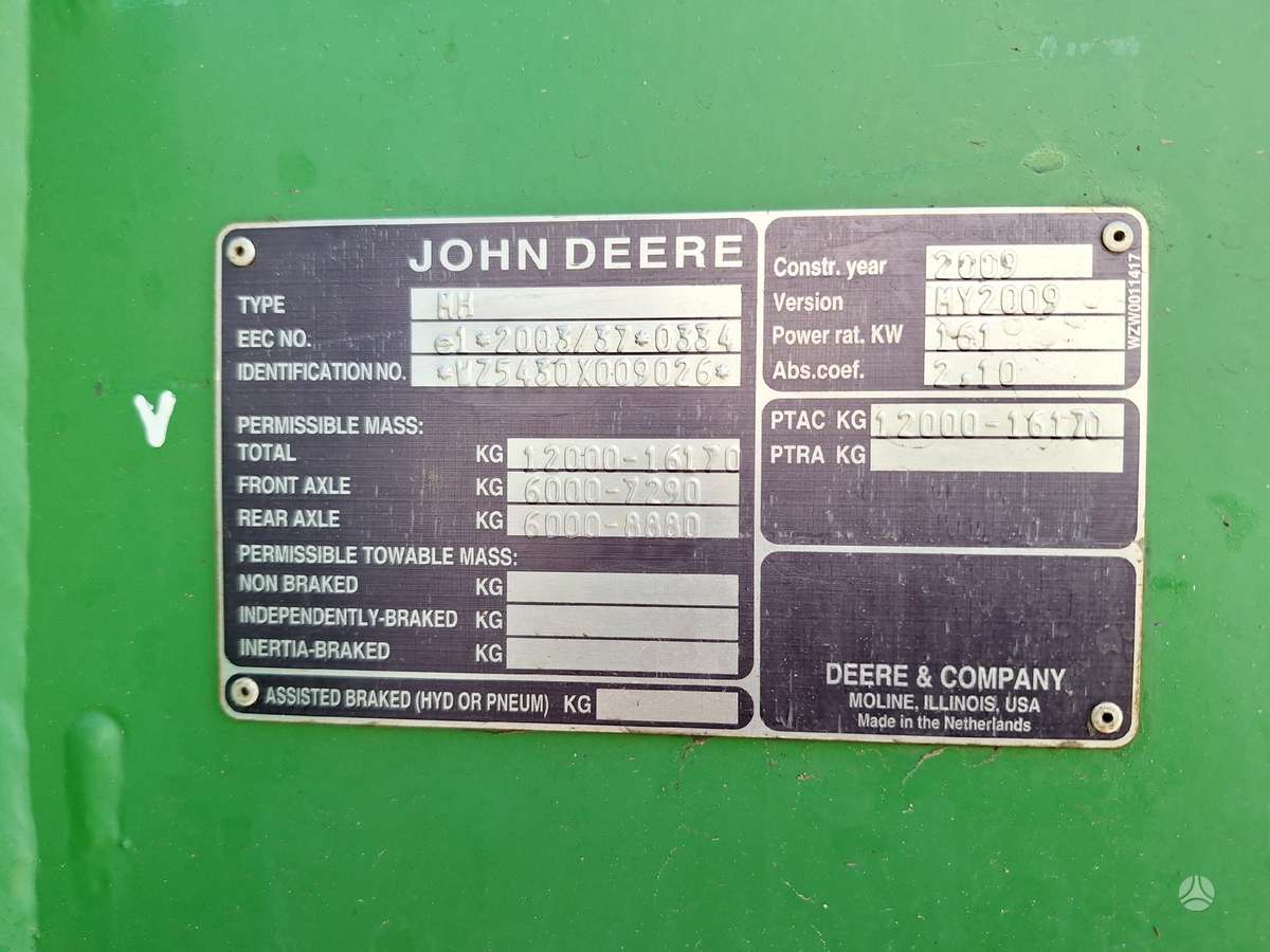 John Deere 5430i, self-propelled sprayers