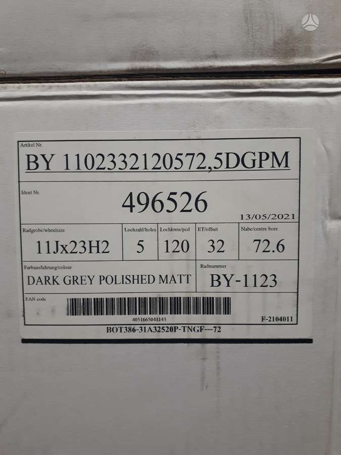 Borbet, light alloy, R23