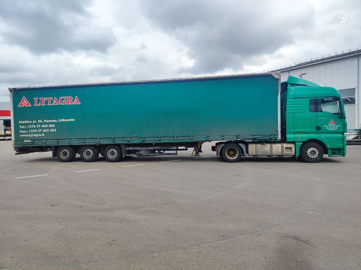 MAN TGX 18.440 MEGA su Puspriekabe, double sleeper
