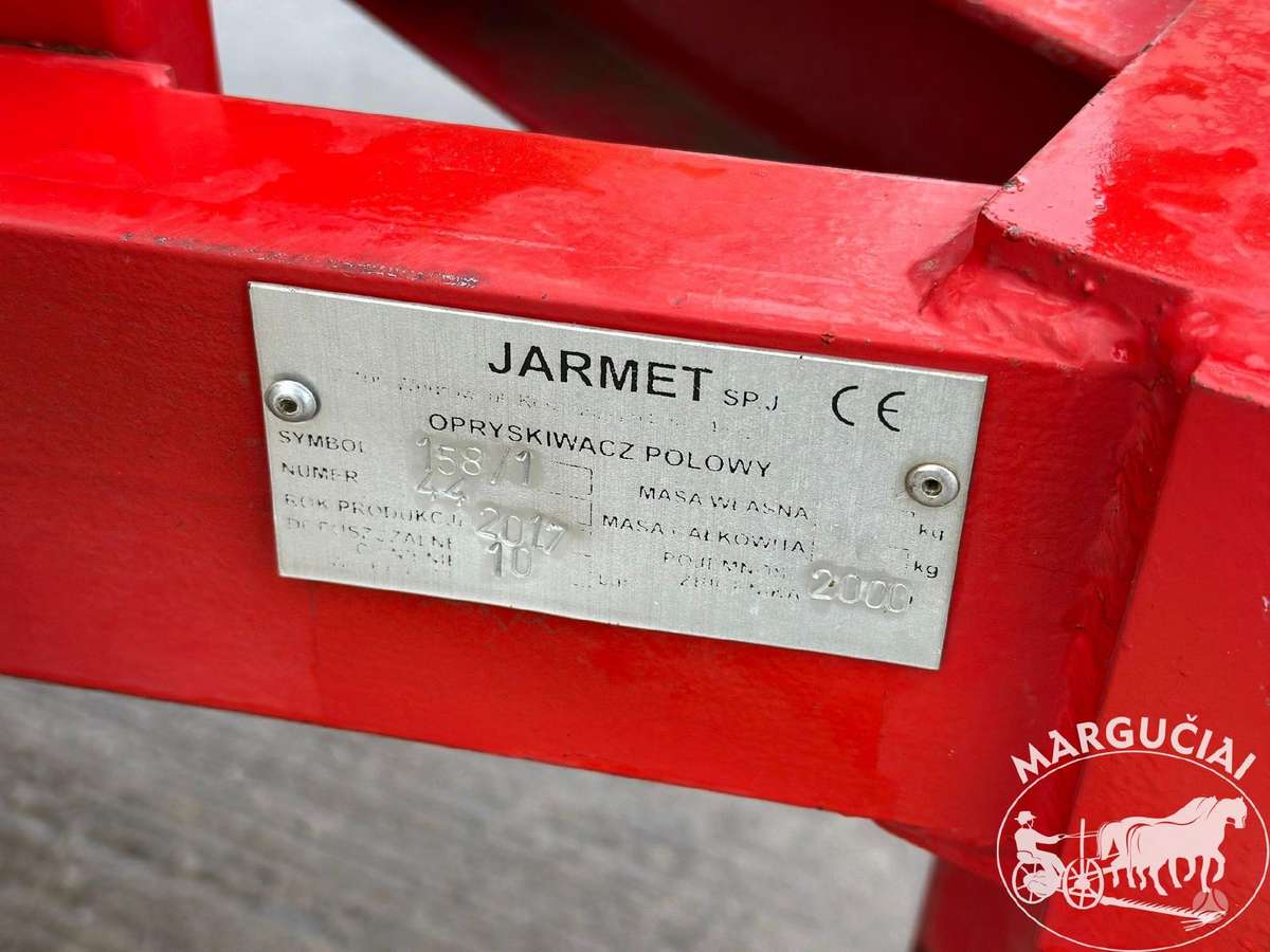 Jar-Met 2000 ltr., 21 m., purkštuvai