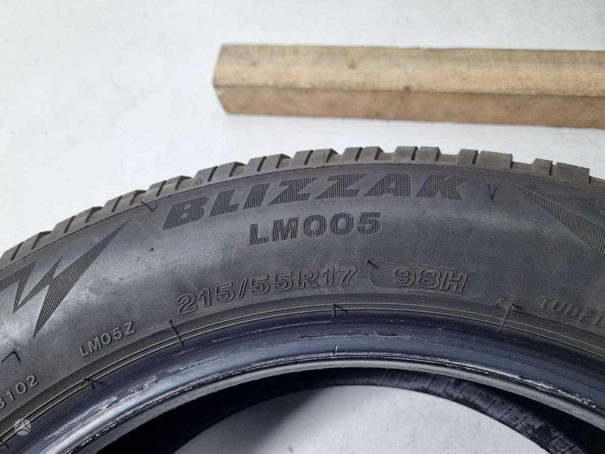 Bridgestone 6mm, winter 215/55 R17
