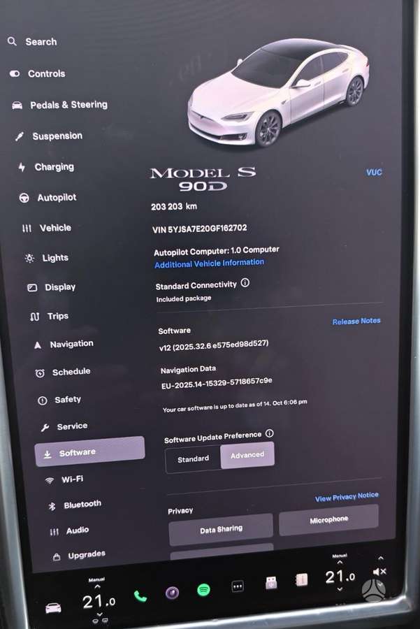Tesla Model S, 90 kWh, hečbekas