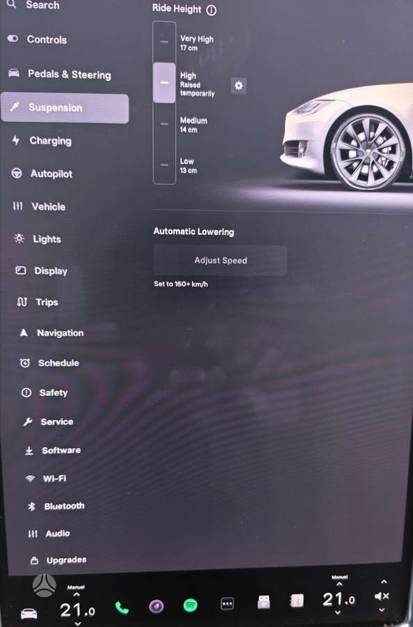 Tesla Model S, 90 kWh, hatchback