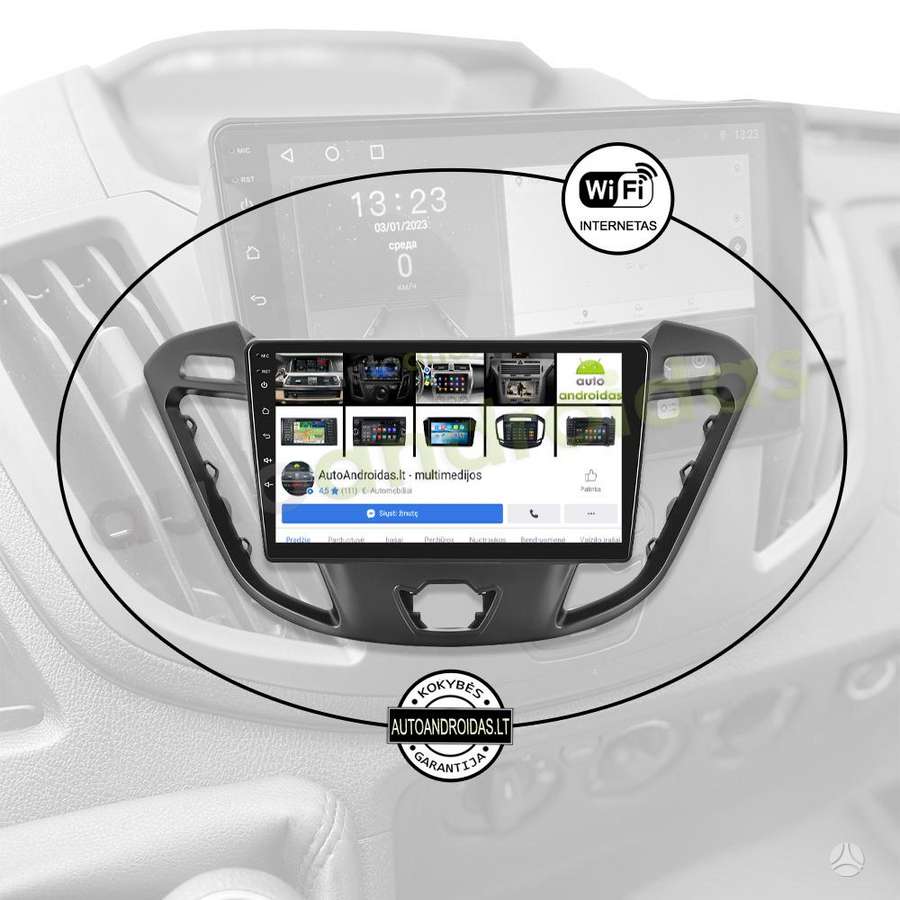 Ford FORD TRANSIT CUSTOM TOURNEO 2012-2021 Android multimedia AndroidAuto Carplay, multimedia and navigation