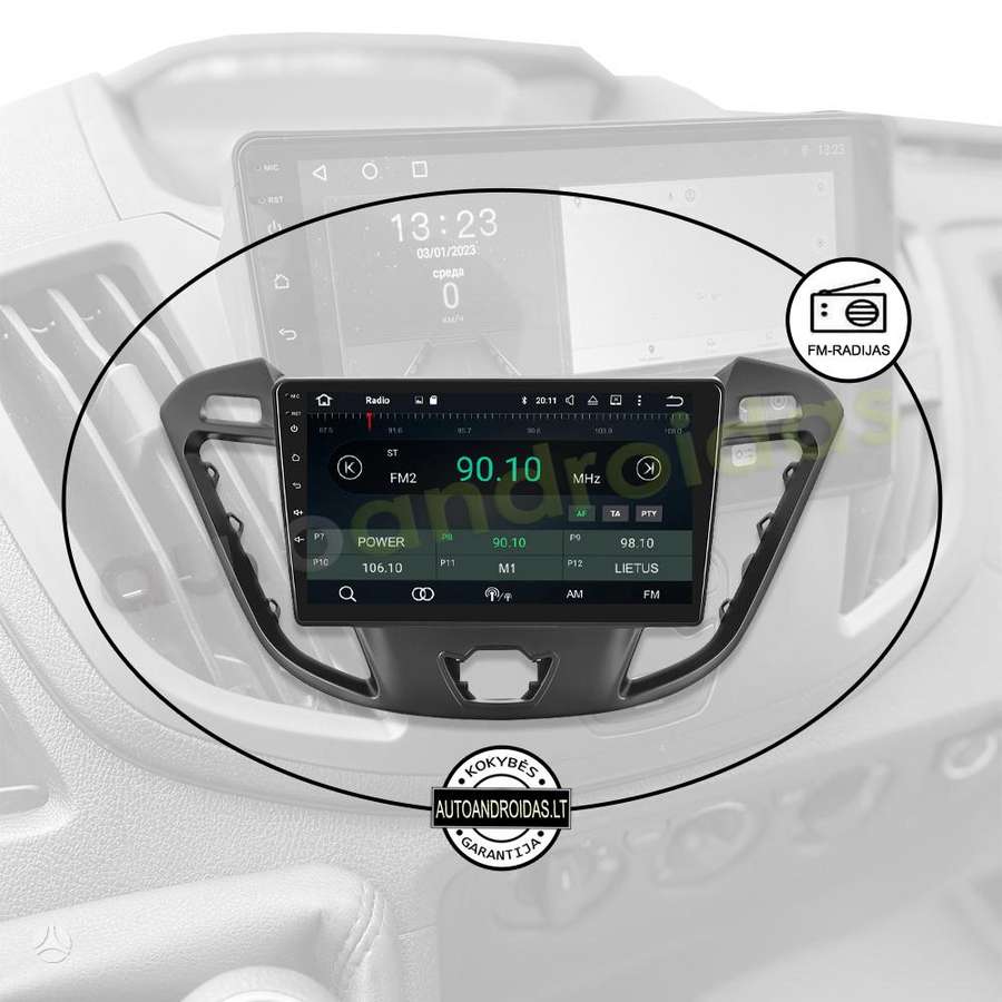 Ford FORD TRANSIT CUSTOM TOURNEO 2012-2021 Android multimedia AndroidAuto Carplay, multimedia and navigation