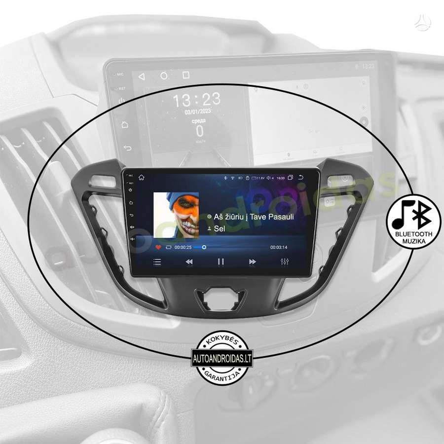 Ford FORD TRANSIT CUSTOM TOURNEO 2012-2021 Android multimedia AndroidAuto Carplay, multimedia and navigation