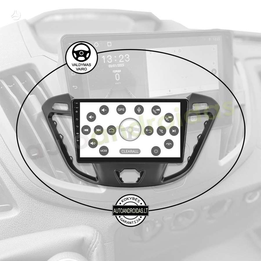 Ford FORD TRANSIT CUSTOM TOURNEO 2012-2021 Android multimedia AndroidAuto Carplay, multimedia and navigation