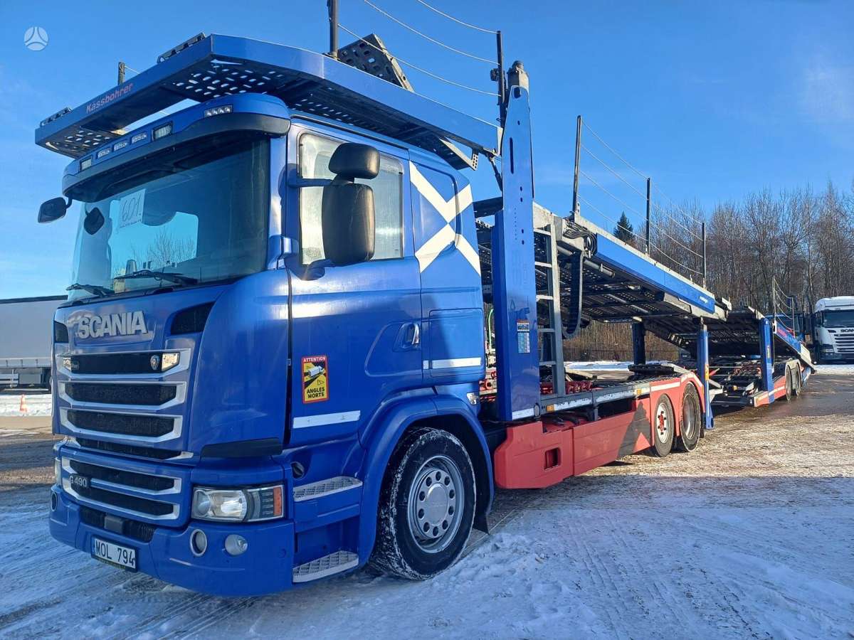 Scania G490 + Kassbohrer 2016, auto transporters