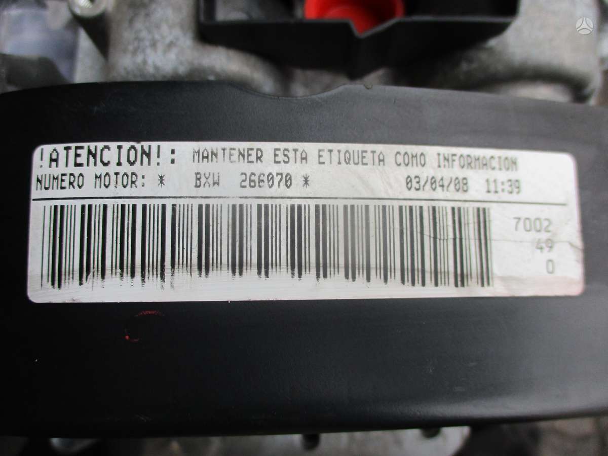 Seat Ibiza Variklis 1 4b bxw