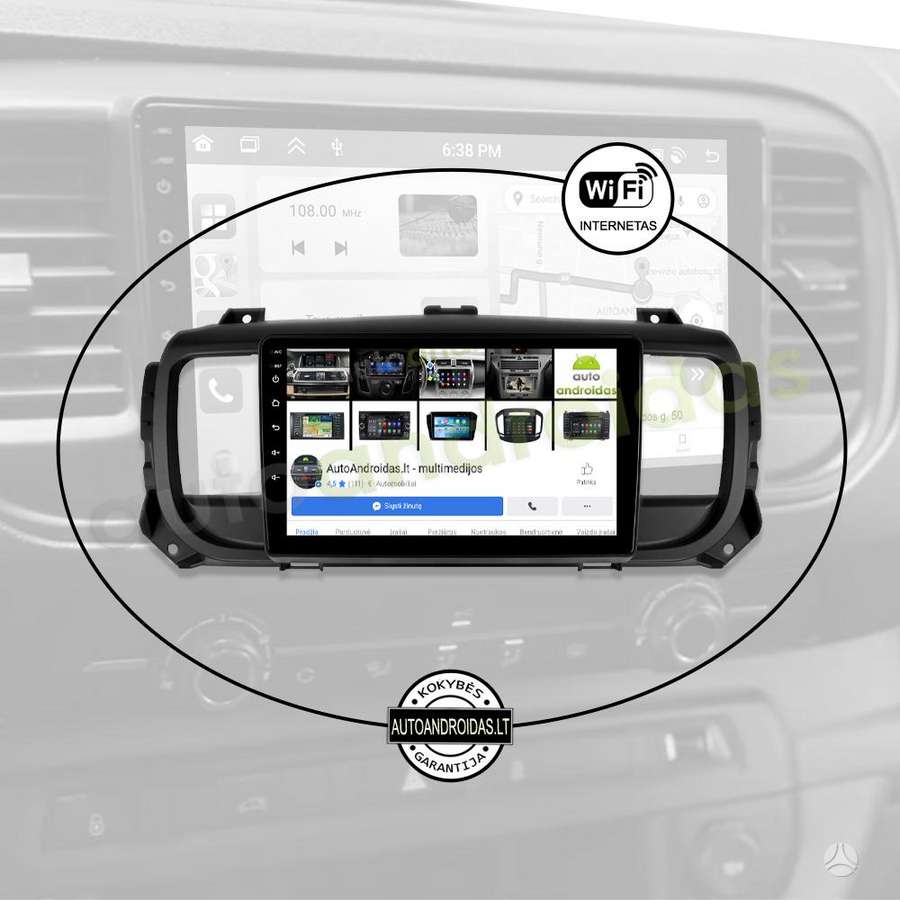 Citroen EXPERT JUMPY PROACE 2016-21 Android multimedia Carplay AndroidAuto, multimedia and navigation