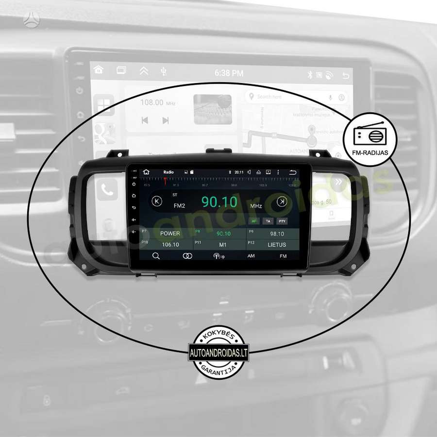 Citroen EXPERT JUMPY PROACE 2016-21 Android multimedia Carplay AndroidAuto, мультимедиa с навигацией