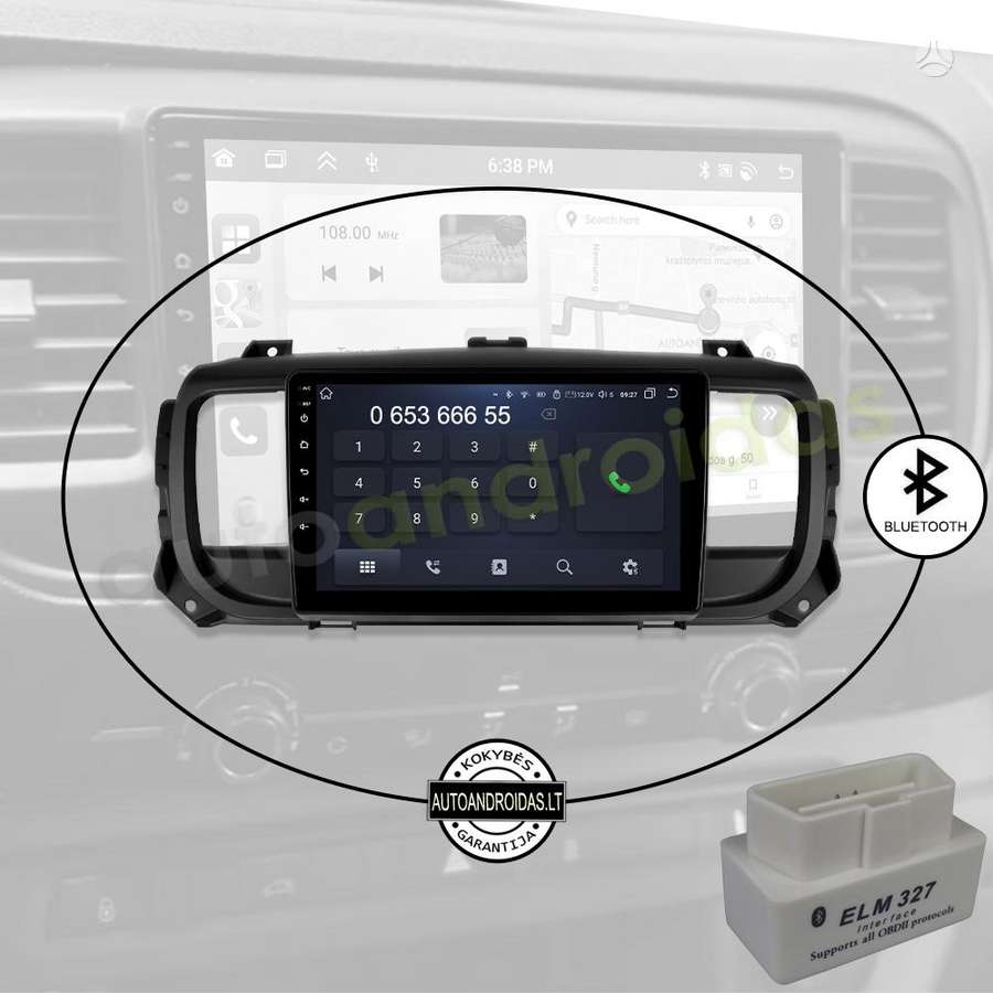 Citroen EXPERT JUMPY PROACE 2016-21 Android multimedia Carplay AndroidAuto, мультимедиa с навигацией