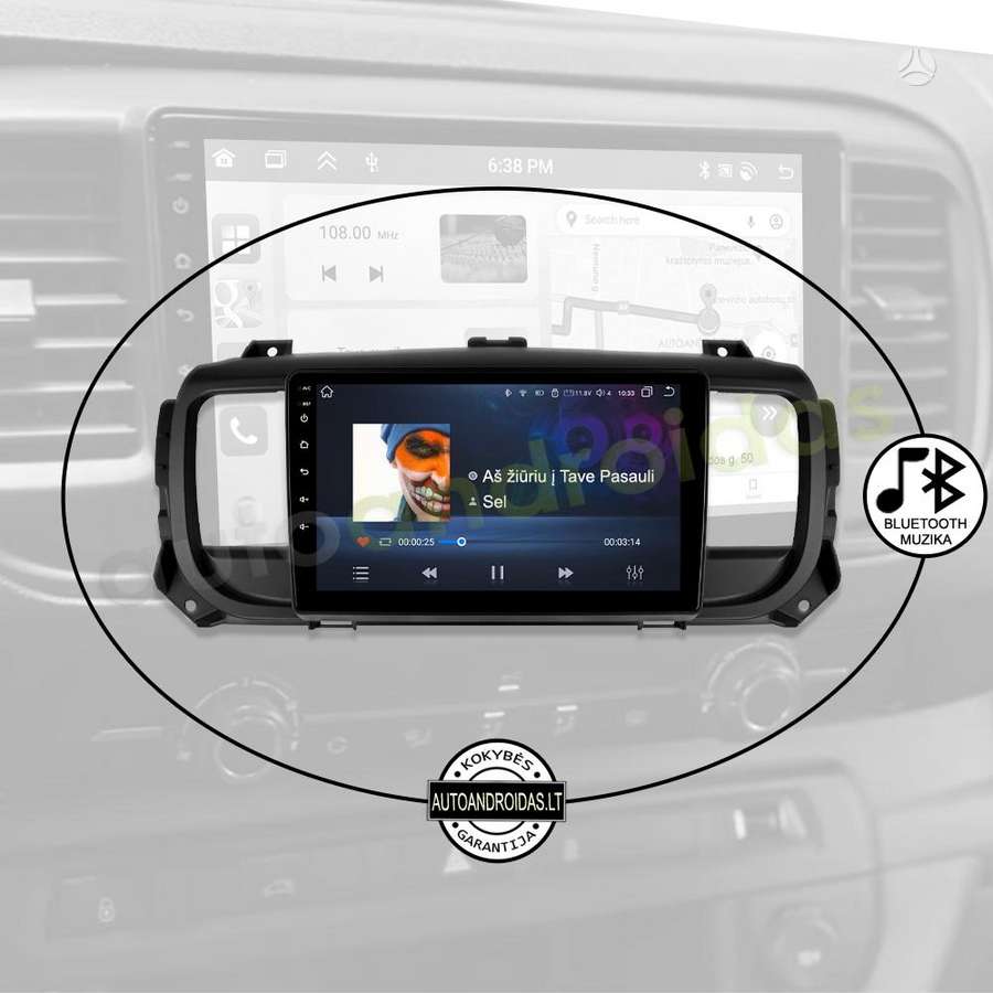 Citroen EXPERT JUMPY PROACE 2016-21 Android multimedia Carplay AndroidAuto, multimedia and navigation