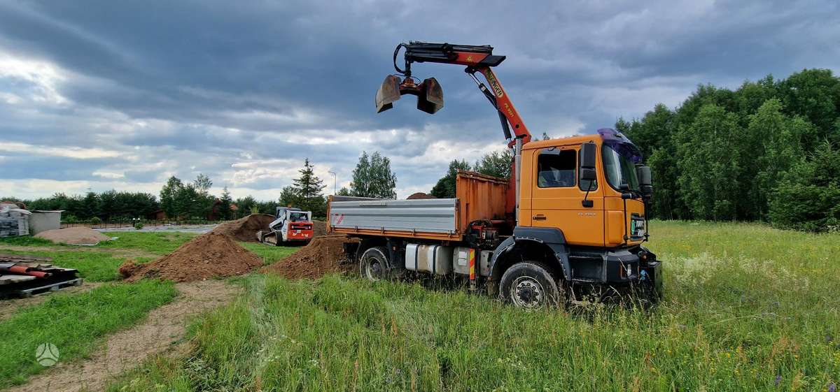 MAN 19.414, dumpers with crane