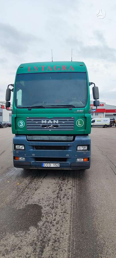 MAN TGA 18.430  SU PUSPRIEKABE, double sleeper