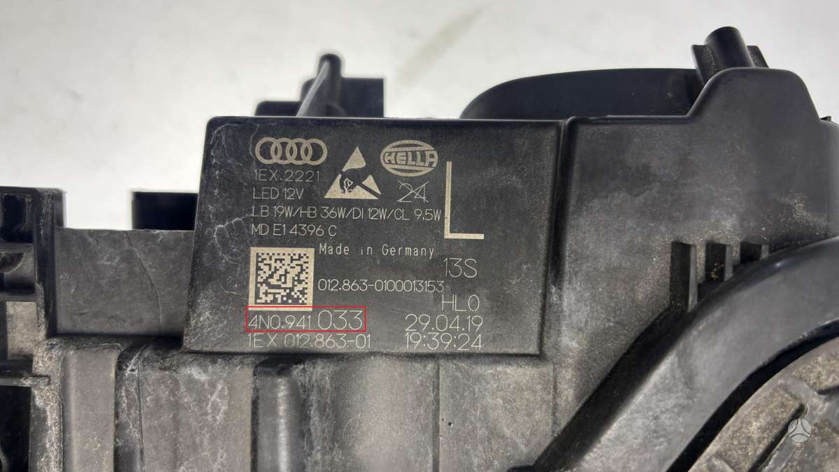 Audi A8, 4N0941033, Cen29150