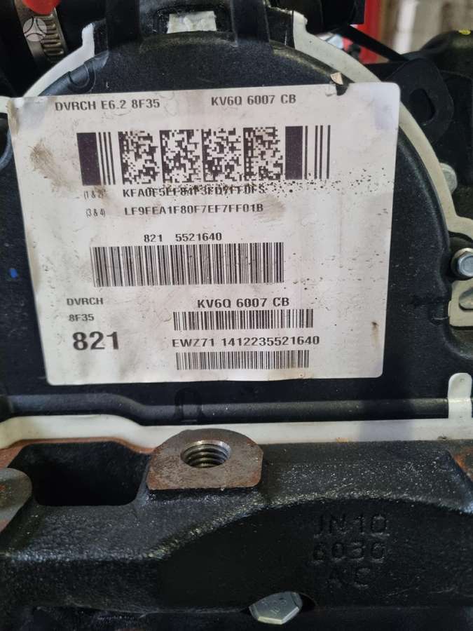 Ford Transit Connect, Z2GA, gearbox, engine