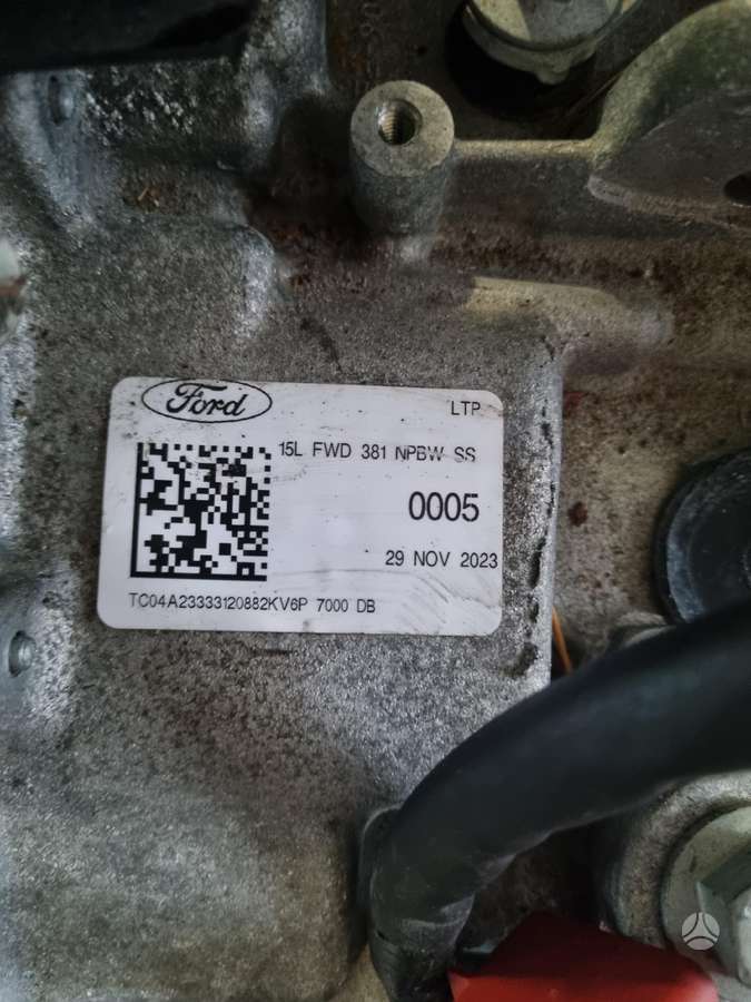 Ford Transit Connect, Z2GA, gearbox, engine