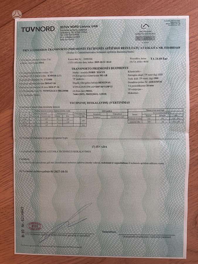 Ford Focus, 1.0 l., hatchback