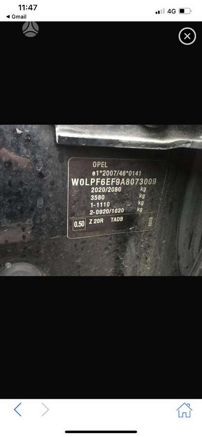 Opel Astra, Kebulo dalys, kėbulo dalys