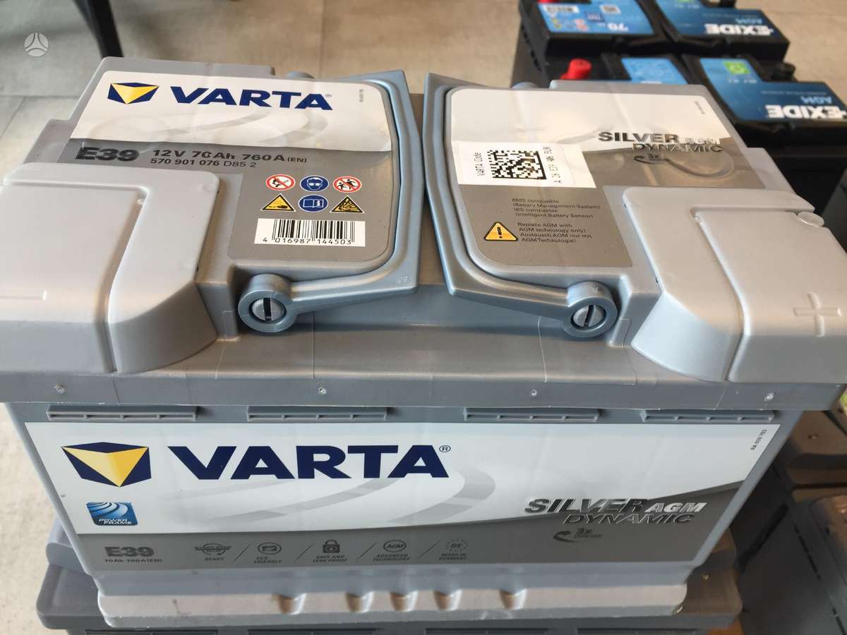 Įvairūs akumuliatoriai