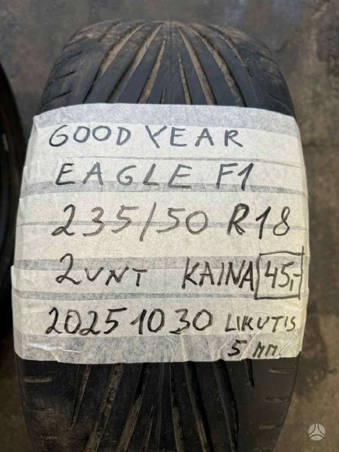 Goodyear Eagle F1, летние 235/50 R18