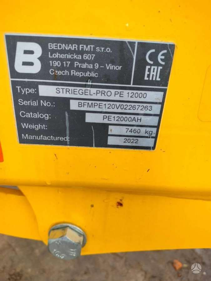 Bednar Striegel PRO PE 12000, другое