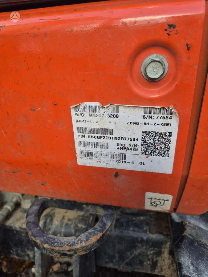 Kubota KX019-4, mini ekskavatoriai